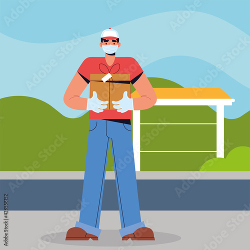 delivery man street