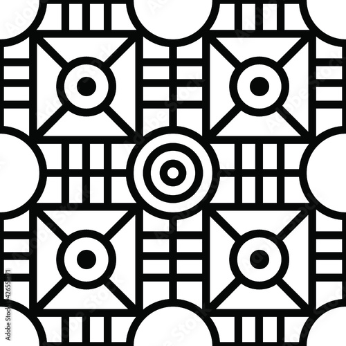 Colorful geometric pattern background design. Seamless Retro Abstract modern art decorative geometry