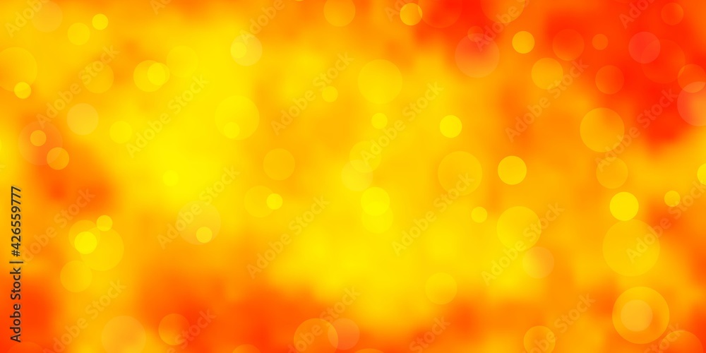Light Orange vector pattern with spheres. Light Orange vector pattern with spheres.