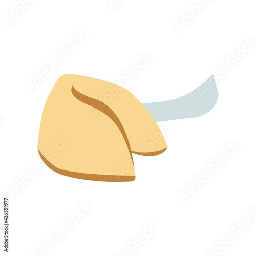 fortune cookie isolated on white