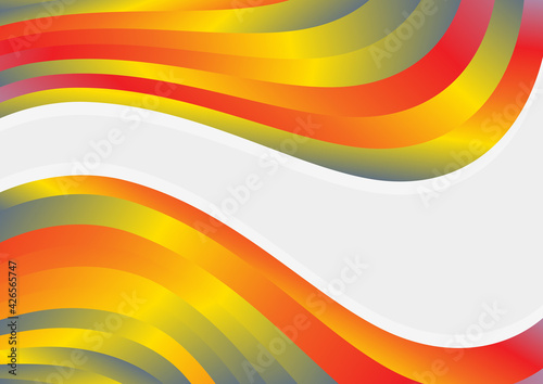 Abstract Red Yellow and Blue Business Card Background Template Graphic