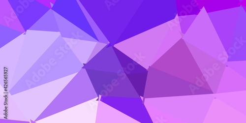 Light purple vector triangle mosaic pattern.