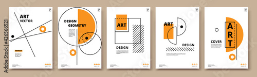 Abstract composition. Math science text frame surface. A4 brochure cover design. Title sheet model set. Patch geometric shapes icon. Modern vector front page. Ad banner form texture. Flier fiber font