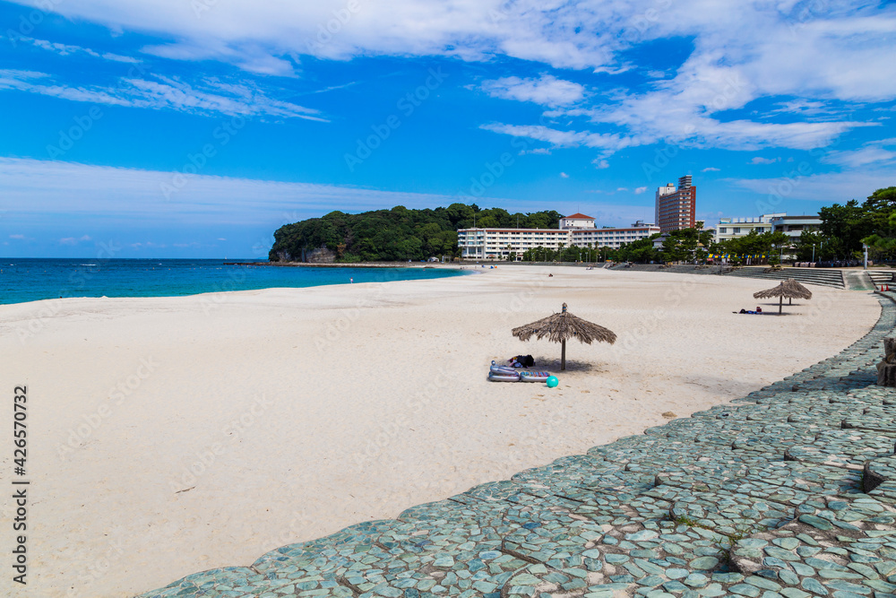Shirahama Beach in Wakayama Prefecture, Kansai, Japan.