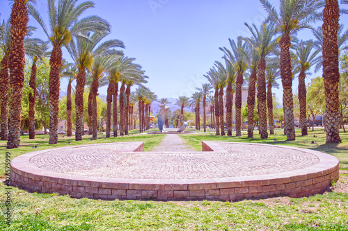 Beautiful park in Eilat, Israel 