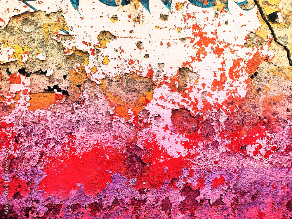 Fototapeta premium Abstract Space hand painted Colorful background. Colorful template.