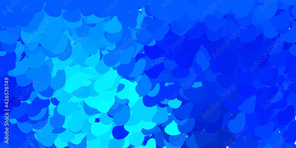 Light blue vector pattern with abstract shapes. Light blue vector pattern with abstract shapes.