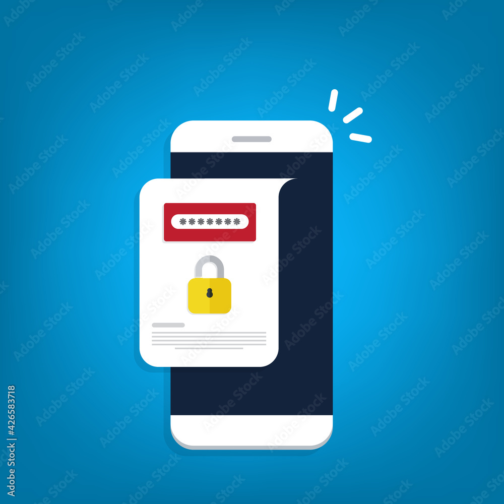 Unlocked phone , notification and password field on a mobile phone. Smartphone security concept.
Unlocked phone , notification and password field on a mobile phone. Smartphone security concept.