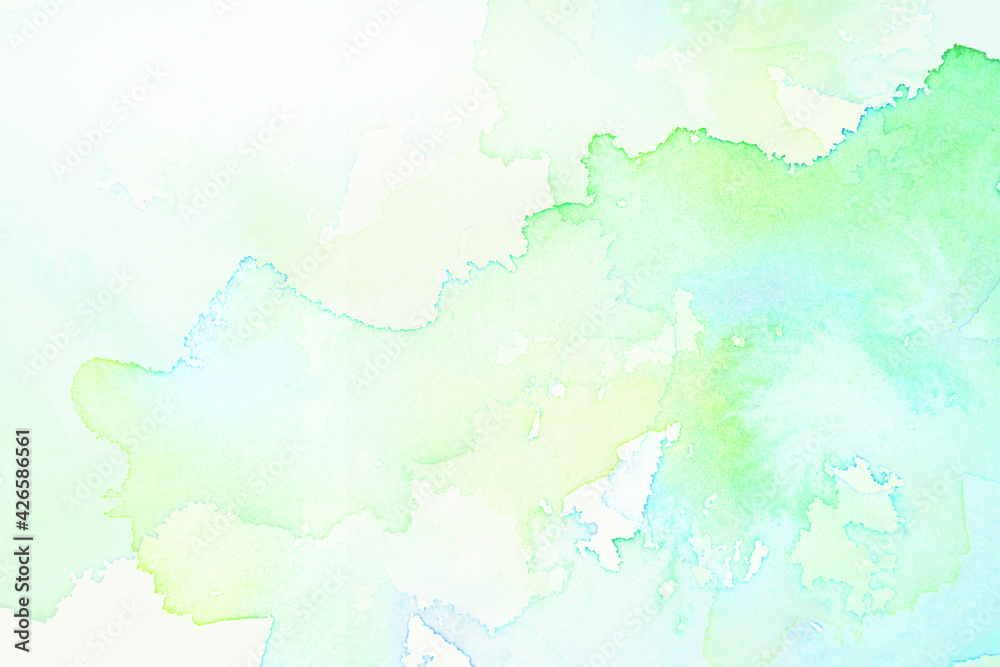 Obraz premium ピンクを基調したアブストラクト 水彩タッチ 背景は白 