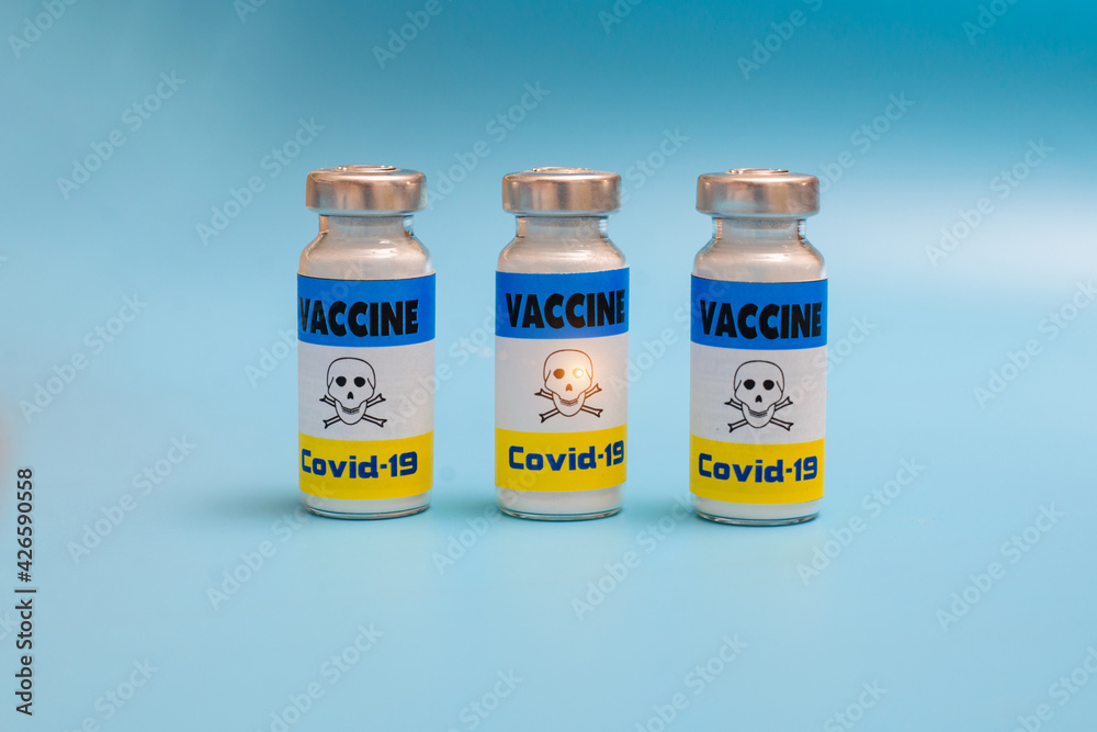 The danger of the coronavirus vaccine. Harm, toxicity. Opponents of vaccination concept. The danger of the coronavirus vaccine. Harm, toxicity. Opponents of vaccination concept.