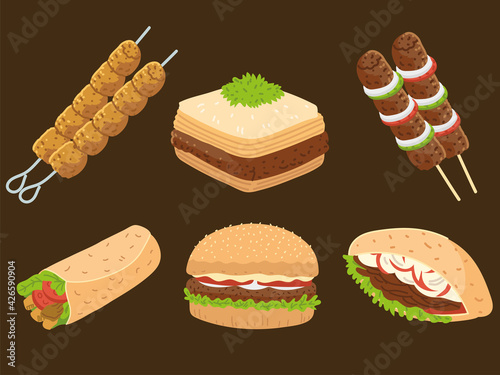 arabic icon set