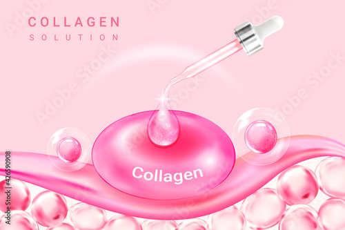 Cosmetics solution. supreme collagen  essence.