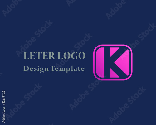 Free Download Letter K logo icon design template elements. Vector color sign. - GFXLoad