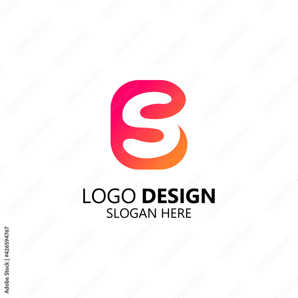 letter S and letter E for business logo design