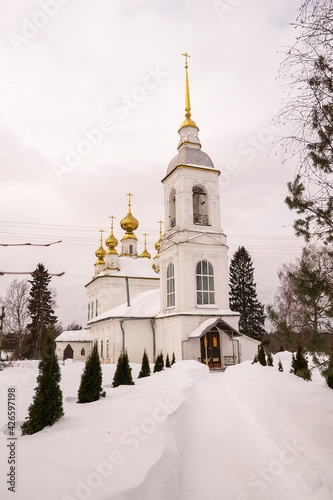 Orthodox church in winter
