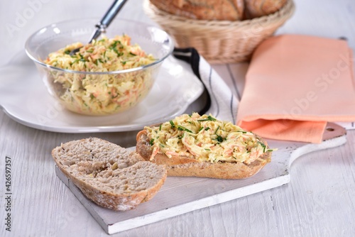 Celery spread with bread