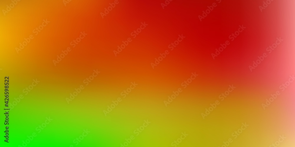 Light green, red vector blurred pattern. Light green, red vector blurred pattern.