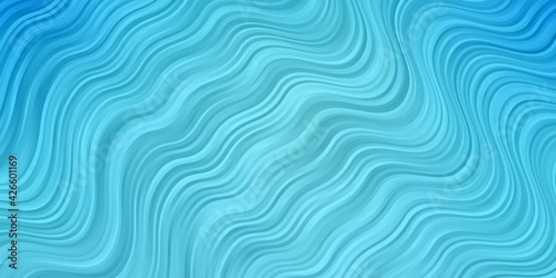 Light BLUE vector background with lines.