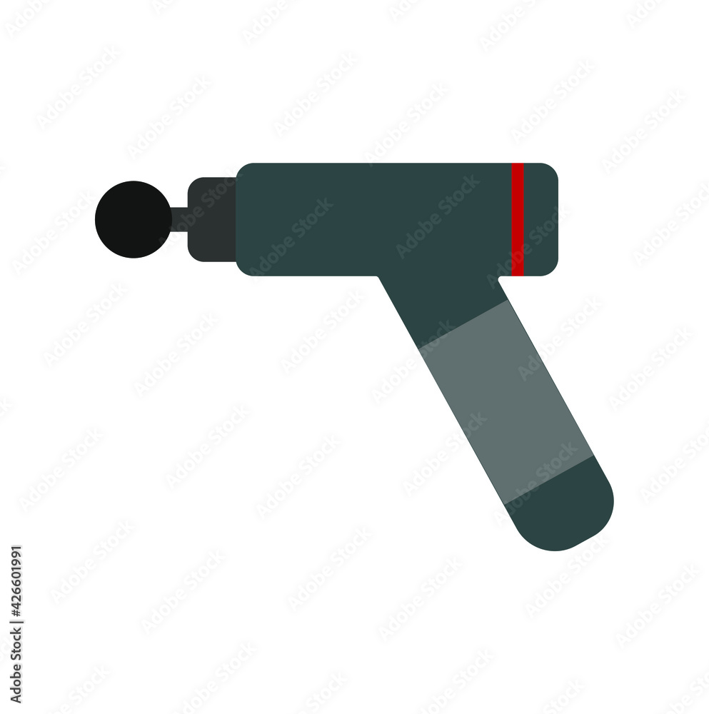 massage gun on white background massage gun on white background