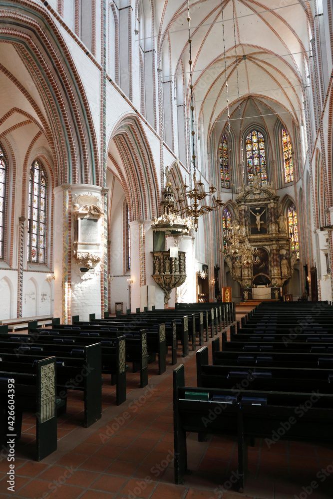 Die St. Petri Kirche in Buxtehude, Hansestadt, Niedersachsen, Deutschland, Europa --  
St. Petrie church, Buxtehude, Hanseatic city, Lower Saxony, Germany, Europe