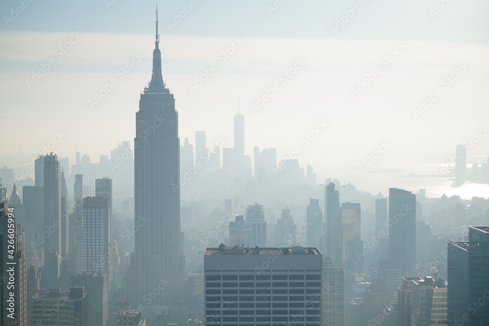 Naklejka premium city skyline