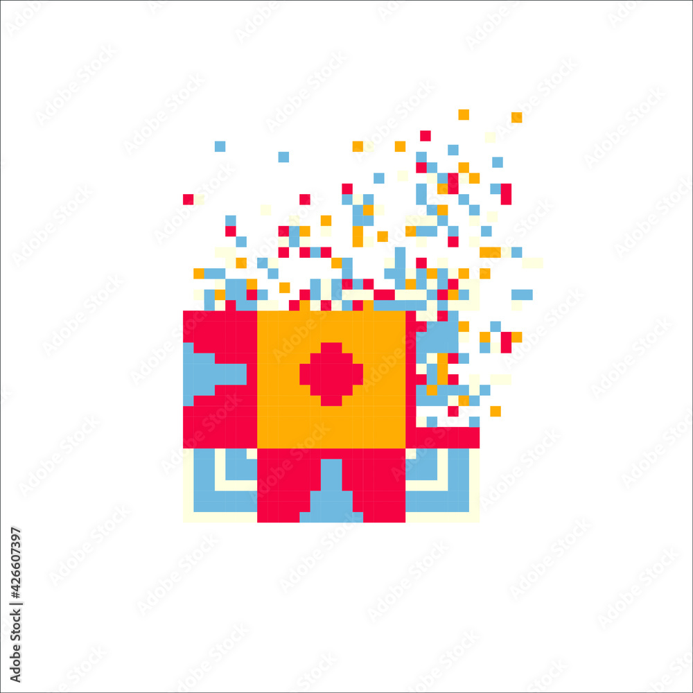 Pixel mosaic dispersed filled rectange, illustration for graphic design Pixel mosaic dispersed filled rectange, illustration for graphic design