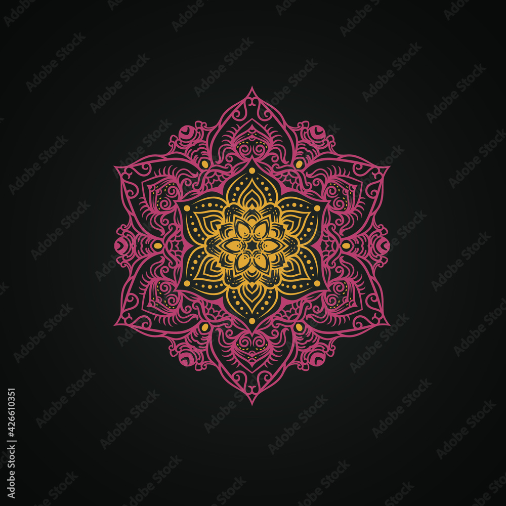 round mandala isolated baground vecctor round mandala isolated baground vecctor