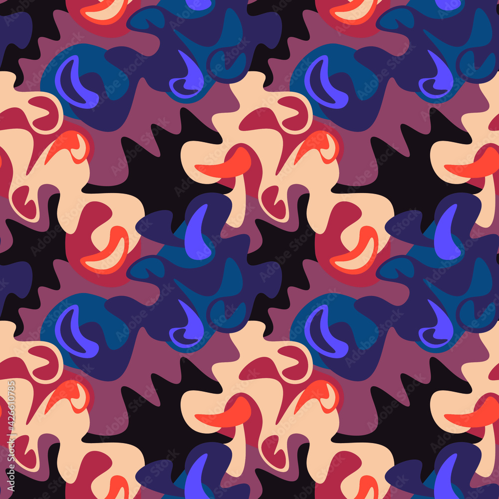 Seamless cute decorative vector pattern