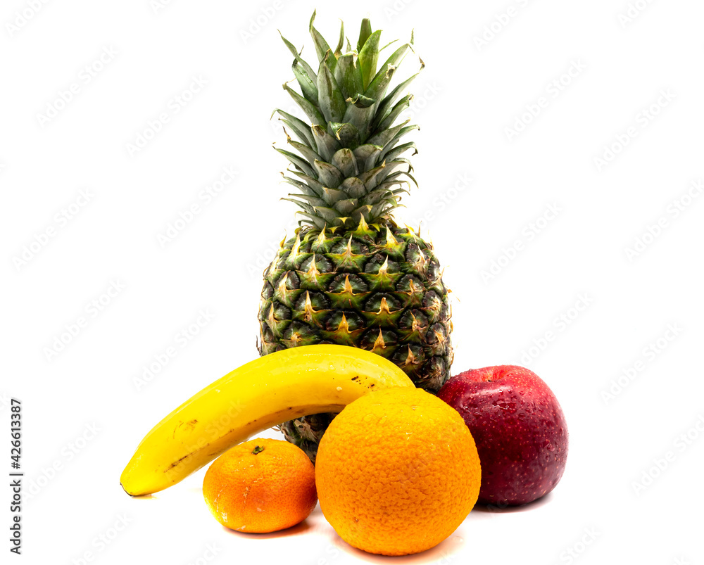 verschiedenes Obst isoliert auf weißen Hintergrund verschiedenes Obst isoliert auf weißen Hintergrund