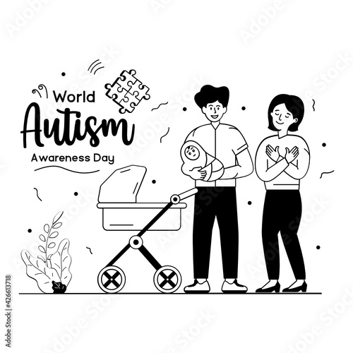 
A modern style illustration of neonate

