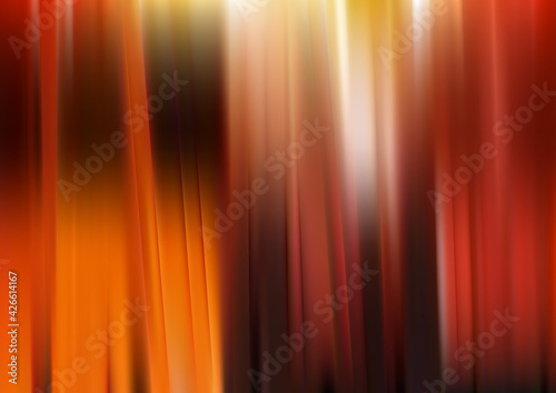 Abstract Red Orange and White Shiny Vertical Stripes Background