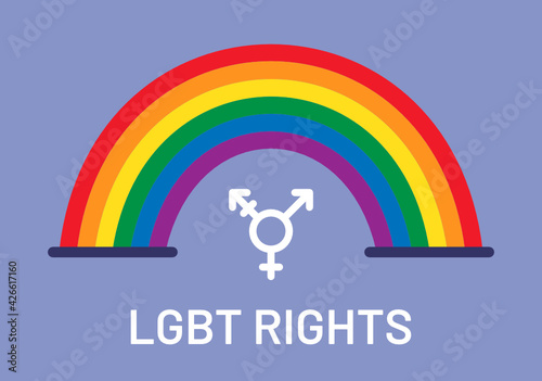 LGBT figures and heterosexual couple. Equality symbols. Love is love icon vector illustration. 