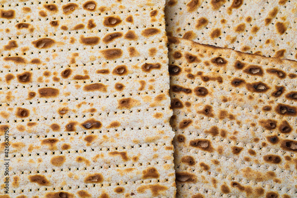 Traditional matzos as background, top view. Pesach celebration Traditional matzos as background, top view. Pesach celebration