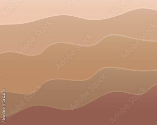 Pastel Background With Line And Wave  Vector Illustration