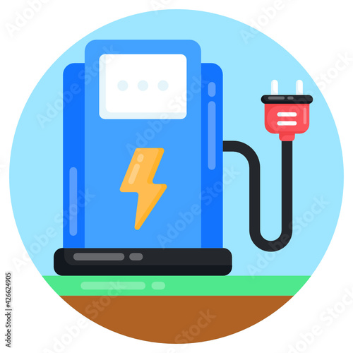 
Well designed eco fuel flat rounded icon is editable and easy to use 

