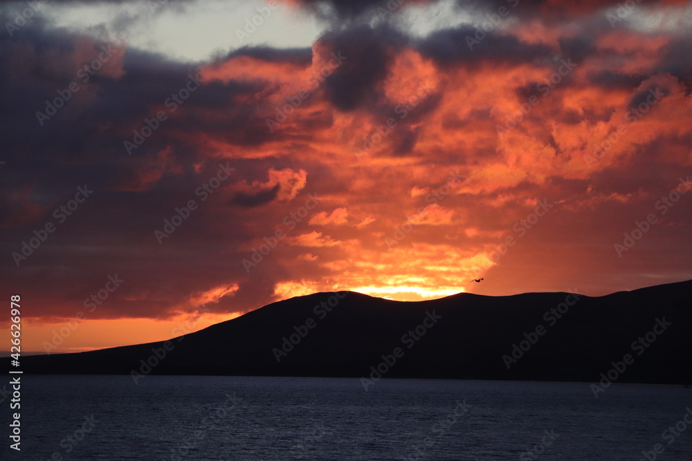 Coucher de Soleil Puerto del Carmen Lanzarote îles Canaries Espagne Coucher de Soleil Puerto del Carmen Lanzarote îles Canaries Espagne