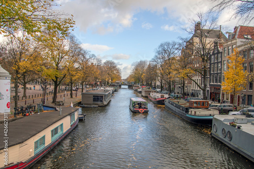 Cruise Smoke Boat At Amsterdam The Netherlands 2018