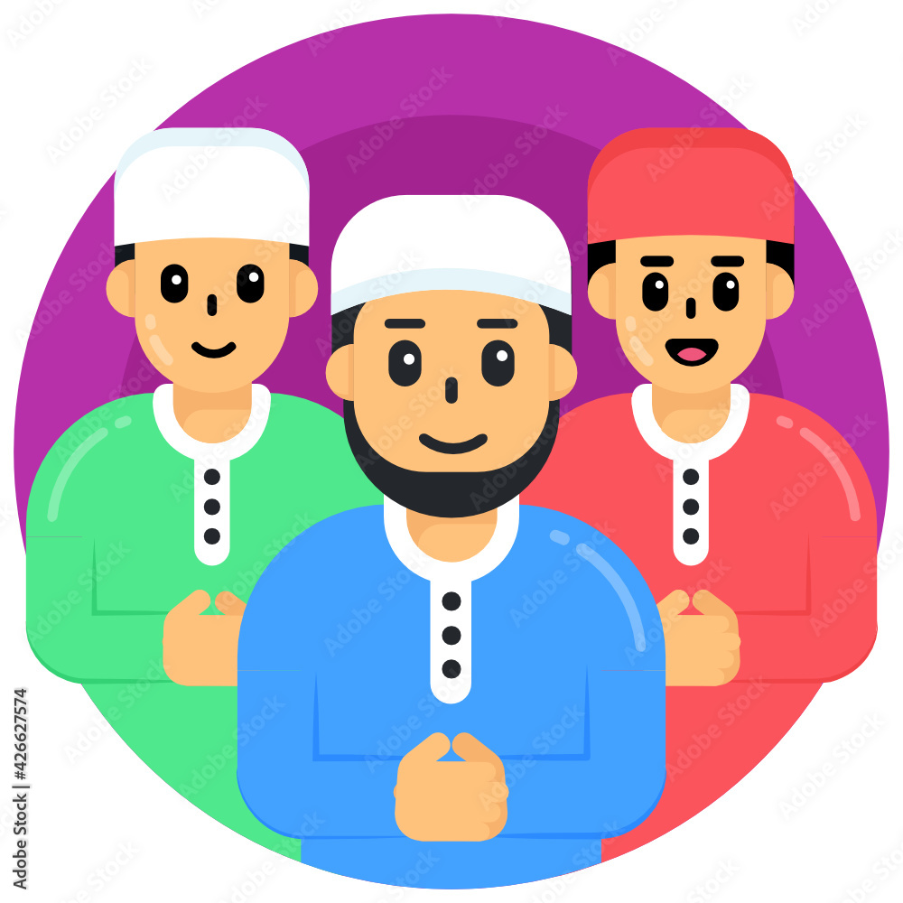 Well design flat rounded icon of offering prayer
Well design flat rounded icon of offering prayer