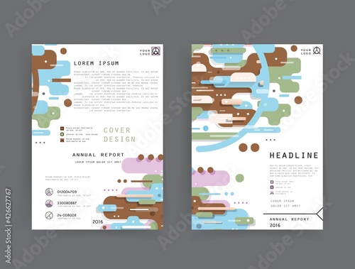 Covers with minimal designs. Abstract backgrounds. Vector frame for text Modern Art graphics for hipsters