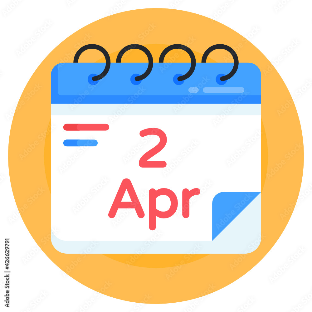 An autism date calendar flat round icon
An autism date calendar flat round icon