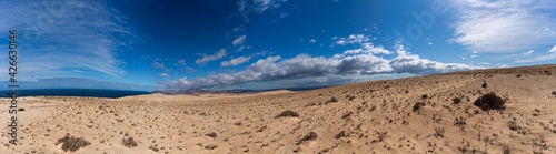 Sandy desert on the canary island, Spain