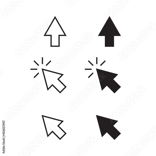 Cursor icon. Pointer cursor symbol