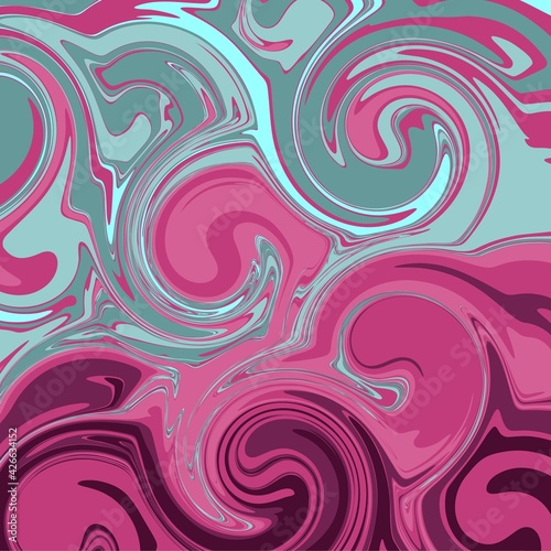 violet purple blue color psychedelic fluid art abstract background concept design vector illustration