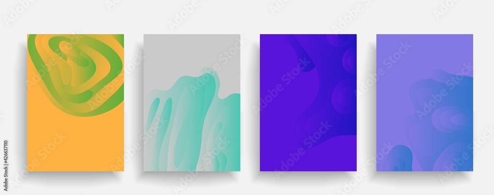 Liquid color background design. Futuristic design posters