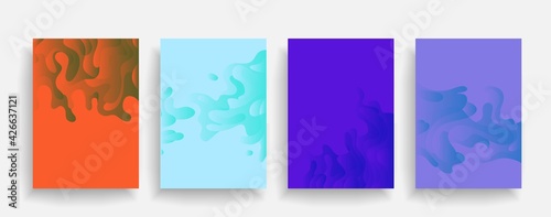 Liquid color background design. Futuristic design posters