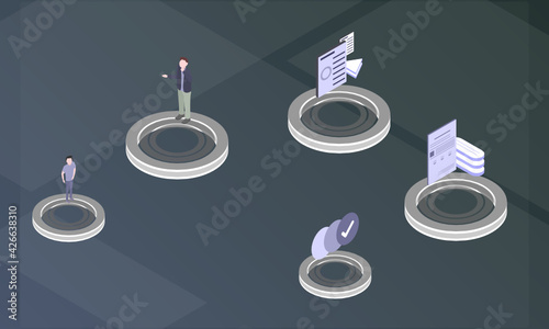 Academic Torrents concept on abstract design