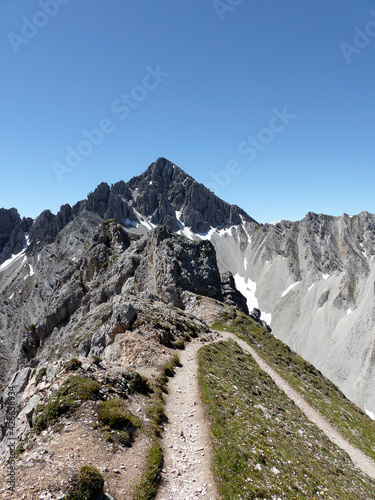 Freiungen long distance trail, mountain hiking in Tyrol, Austria photo