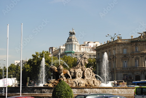 Fontaine giratoire à Madrid, Espagne