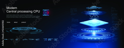 Powerful processor for processing large amounts of information. Development of electronic chips and microdevices. Advanced internet technologies