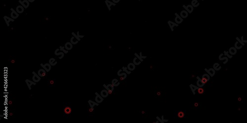 Dark orange vector backdrop with virus symbols.